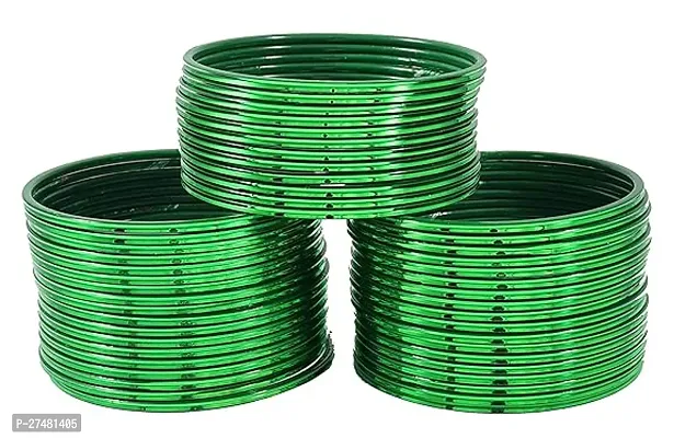 Green Color Metal Bangle Set (Pack of 36)-thumb3