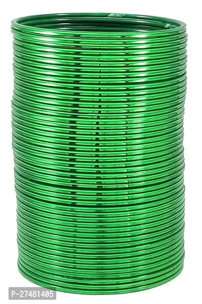 Green Color Metal Bangle Set (Pack of 36)-thumb4