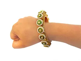 Gold Plated Wedding Wear Bangdi Chuda Set-thumb3