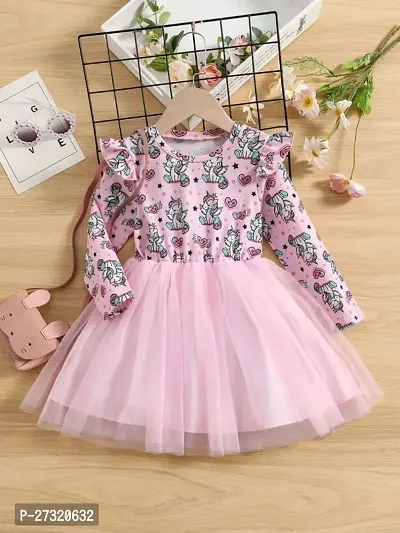 Beautiful Cotton Blend Pink Baby Frock