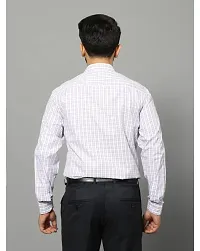 DRAXSTAR Men's Classy Checked Shirt is a Comfortable Cotton Blend Fabric, Long Sleeve Shirt or Formal Shirt, Comfort of Our Men's Cotton Blend Fabric Shirt.-thumb1