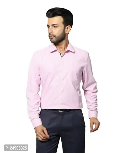DRAXSTAR Men's Classy Checked Shirt is a Comfortable Cotton Blend Fabric, Long Sleeve Shirt or Formal Shirt, Comfort of Our Men's Cotton Blend Fabric Shirt.-thumb0