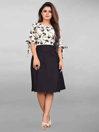 Stylish Crepe Dress For Women