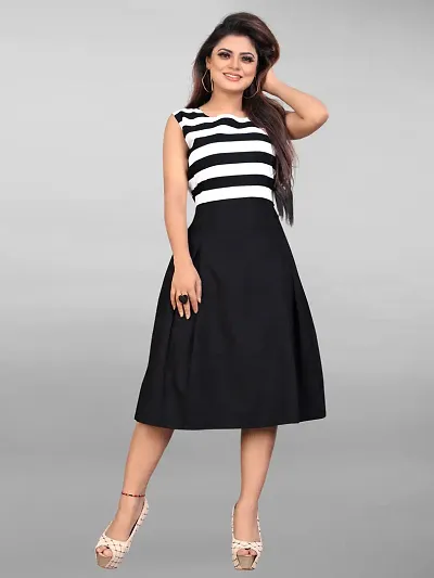 Stylish Crepe Dress For Women