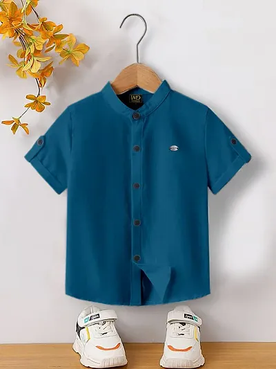 Elegant Solid Shirts For Boys