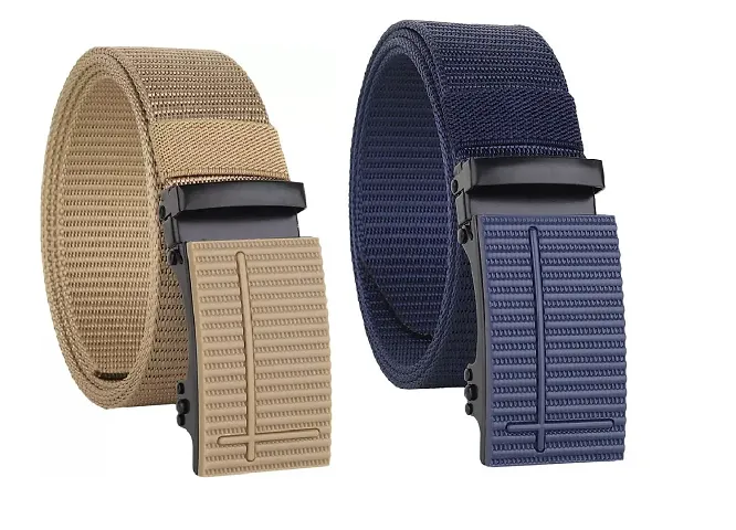 Multicolored Designed Pack of 2 Belts