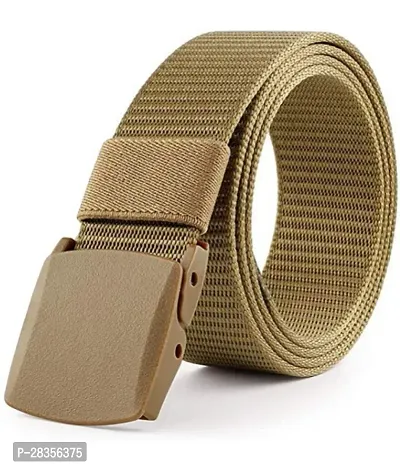 Stylish Nylon Solid Casual Belt For Men-thumb0