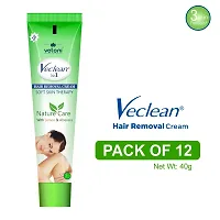 Vetoni Veclean Hair Removal Cream For Women| Smooth For Longer Smooth Skin, Enhanced Skin Feels Moisturizing with Lemon Extracts Tube (40g) Pack of 12-thumb1