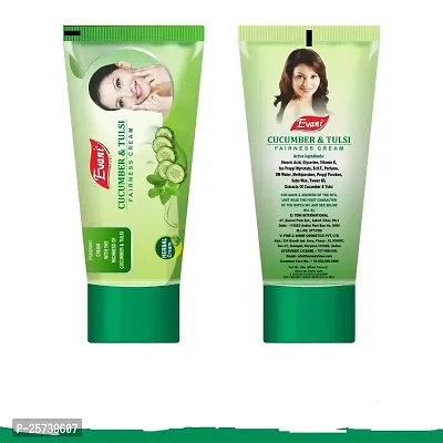 Vetoni - Evani Pure Cucumber  Tulsi Fairness Cream For Women | For Instant Fairness |Provides Moisturization And Softness 30gm(Pack of 12)-thumb3