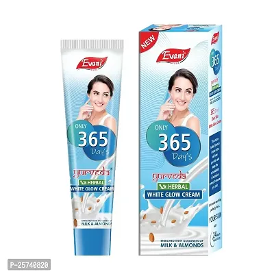 Vetoni - Evani Pure Herbal White Glow Cream For Women| Enriched with Goodness of Milk  Almonds Cream For Dry Skin| Provides Moisturization And Softness 40gm(Pack of 12)-thumb4