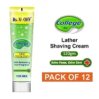 Vetoni College Boy Lather Shaving Cream for Men| With Refreshing New Fragnance Formulated To Provide Close  Comfortable Shave |Pack of 12 (120gm)-thumb1