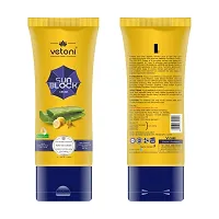 Vetoni Anti -Tan Sunscreen SPF-50 Sun Block Natural Face Care Cream For Dry Skin| Provides Moisturization And Softness On Skin (60ml) Pack of 3-thumb1