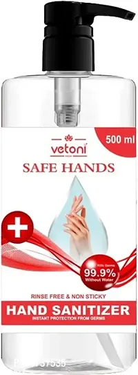 Vetoni Original Germ Protection Alcohol based Hand Sanitizer|Hand Sanitizer - Quality Ingredients  Germ Protection Alcohol Based Sanitizer For Hands (500 ml)-thumb4