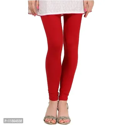 Women's Straight Fit Cotton Leggings (UE17022020003_Red_2XL)-thumb0