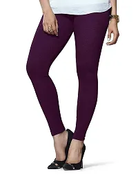 Raywa Creation Women's Churidar Leggings Soft Cotton Fabric Dark Violet XXL-thumb1