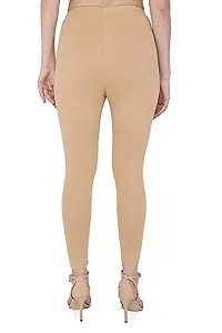 Just Look It Ladies Fashion Skinny fit Cotton Women's Leggings Off White Skin Size - XL-thumb3