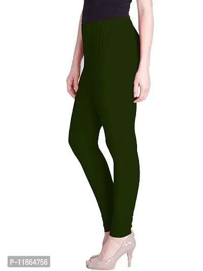 Migranto Women Leggings,Bottle Green_XL-thumb3