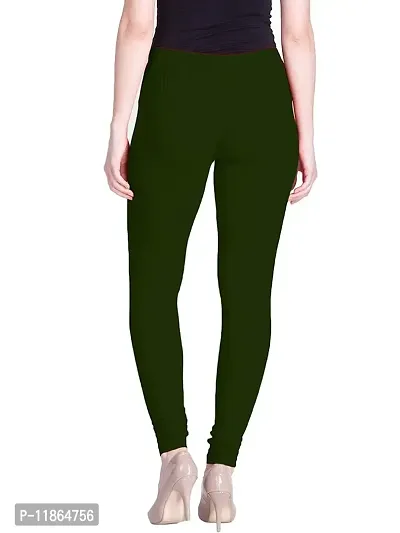 Migranto Women Leggings,Bottle Green_XL-thumb2