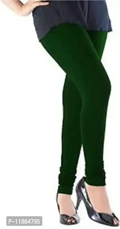 Women's Regular Fit Leggings (HR_200_Bottle Green_2XL)-thumb0