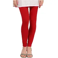 Women's Straight Fit Cotton Leggings (UE17022020003_Red_2XL)-thumb1