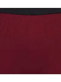 Just Look It Ladies Fashion Skinny fit Cotton Women's Leggings Maroon Size - L-thumb3