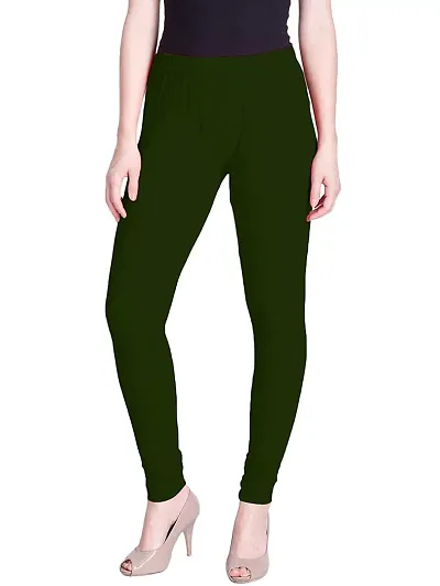 Stylish Cotton Solid Leggings For Women