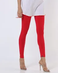 Women's Regular Fit Cotton Formal Leggings (mrs07_Red_XL)-thumb1