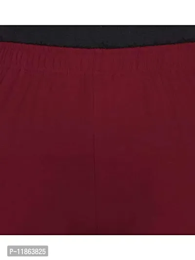 Just Look It Ladies Fashion Skinny fit Cotton Women's Leggings Maroon Size - XL-thumb4