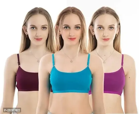 Stylish Cotton Bras For Women - Pack Of 3