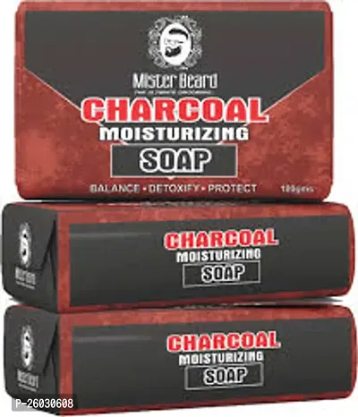 Natural Charcoal Handmade Soap Reduce Acne  Blackheads  A Treat for Skin  Soul combo pack of 3