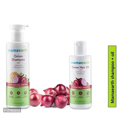Mamaearth Onion Shampoo for Anti Hair Fall  Hair Growth with Onion Oil  Plant Keratin-thumb0