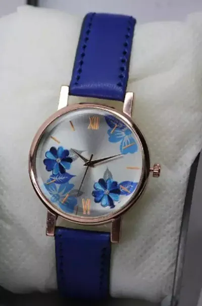 Stylish Synthetic Leather Analog Watches For Women