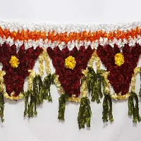 Ecommall Toran for Door Entrance Flower Bandarwal for Mandir Latest Design Traditional Wall Hanging Main Door Entrance Welcome Home, Temple, Office Diwali Decoration - 36 Inch/3 Feet Length-thumb2