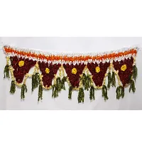 Ecommall Toran for Door Entrance Flower Bandarwal for Mandir Latest Design Traditional Wall Hanging Main Door Entrance Welcome Home, Temple, Office Diwali Decoration - 36 Inch/3 Feet Length-thumb1