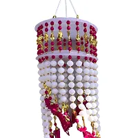 Ecommall Jhumar/Jhoomar Wall Hanging for Room, Office, Home Decoration Diwali Moti Toran  (25 inch X 8 inch)-thumb1