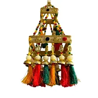 Ecommall Jhumar/Jhoomar Wall Hanging Latkan, Jhalar for Home Decoration Diwali Toran  (17 inch X 6 inch)-thumb1