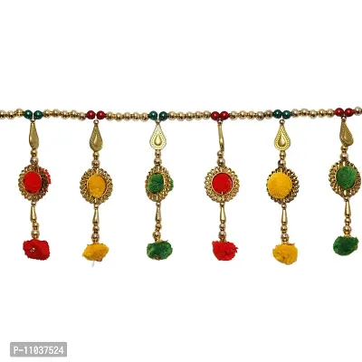 Ecommall Toran for Mandir Traditional Bandarwal Door Hanging Latest Home d?cor Bandarwal for Temple Toran for Pooja Room (3 ft/36 In)-thumb2
