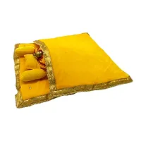 Ecommall Laddu Gopal Bed with Blanket Size 4, 5, 6, 7, 8 no. Velvet Rajai Bister Winter Bed Set-thumb2