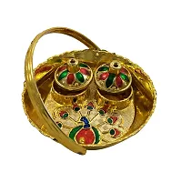 Ecommall Laddu Gopal Pichkari Balti Combo Set Holi Item Tray Bowls  Bucket Toys Accessories for Krishna, Gopal ji, Khana ji Pichkari Bucket Toys (Plastic)-thumb2