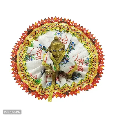 Ecommall Laddu Gopal Dress Size 5 Cotton Summer Clothes Combo Set of 3-thumb3