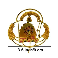 Ecommall Small Laddu Gopal with Jhula Metal Jhula with Mini Laddu Gopal Statue for Pooja, Home-Office, Car Dashboard Decoration (3.5 Inch)-thumb1