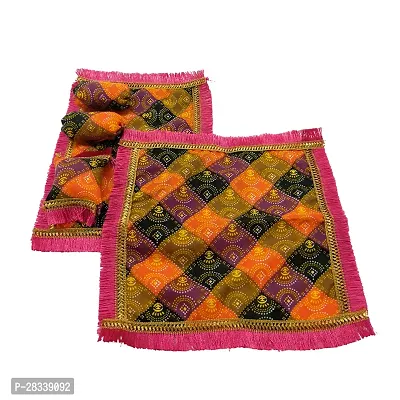 Laddu Gopal Cotton Summer Dress Size 0 Number 3 Dress, 2 Night Dress, 1 Mosquito Bed, 1 Cotton Bed for Krishna Accessories Poshak Combo Set-thumb2