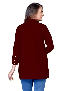 SHREE RAMDEV SILK MILLS Women's Regular Rayon Relaxed Fit Cuff Sleeve Round Neck-thumb4