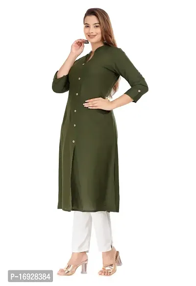 Trendy Women Rayon Casual Kurta-thumb3