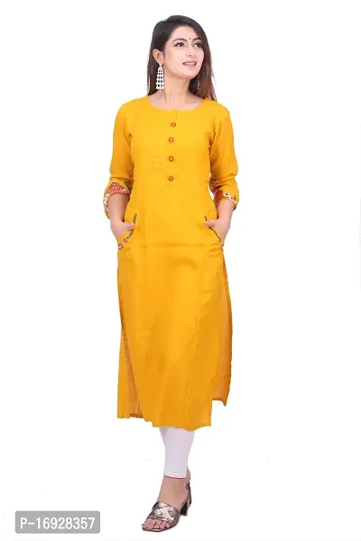 Trendy Women Rayon Casual Kurta-thumb0