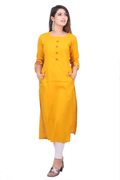 Trendy Women Rayon Casual Kurta