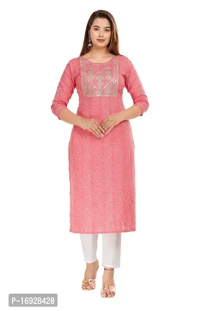 Trendy Women Rayon Casual Kurta