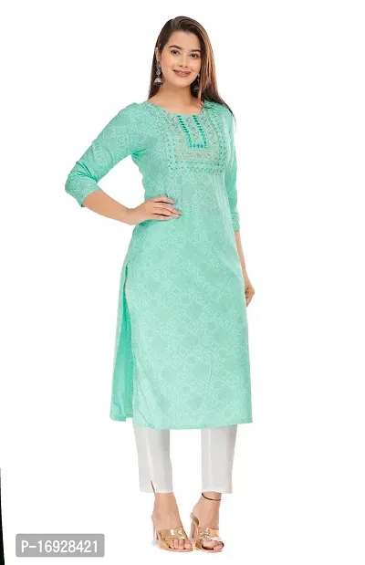 Trendy Women Rayon Casual Kurta-thumb3