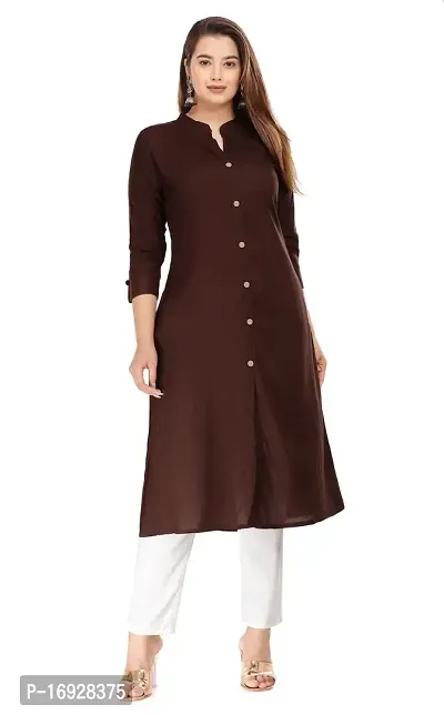 Trendy Women Rayon Casual Kurta-thumb0