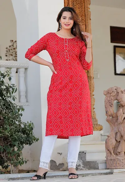 Trendy Women Rayon Casual Kurta